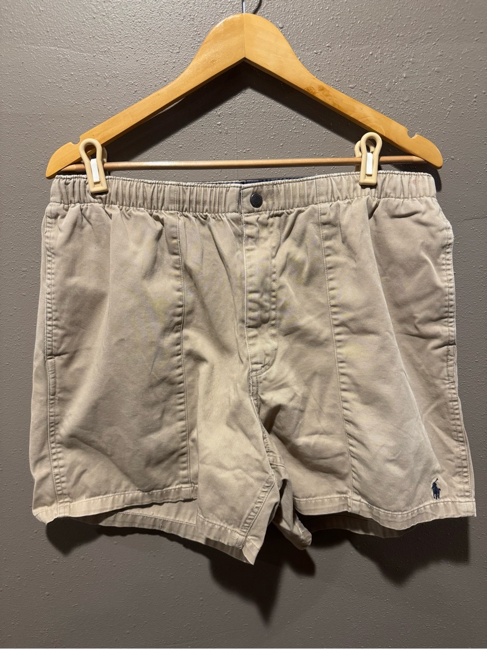 VINTAGE Polo Ralph Lauren Shorts Mens Tan Prepster